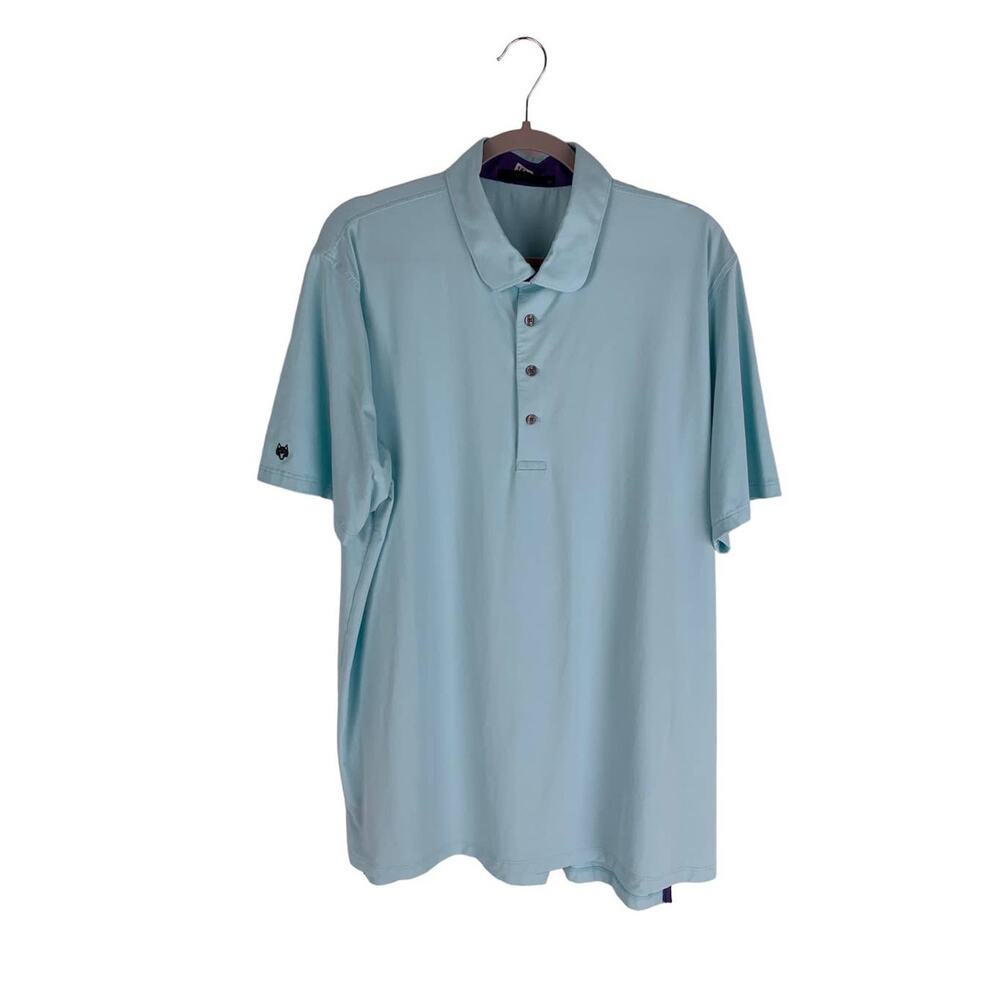 Greyson Cayuse Polo Golf Shirt Mens XL Light Blue New Short Sleeve
